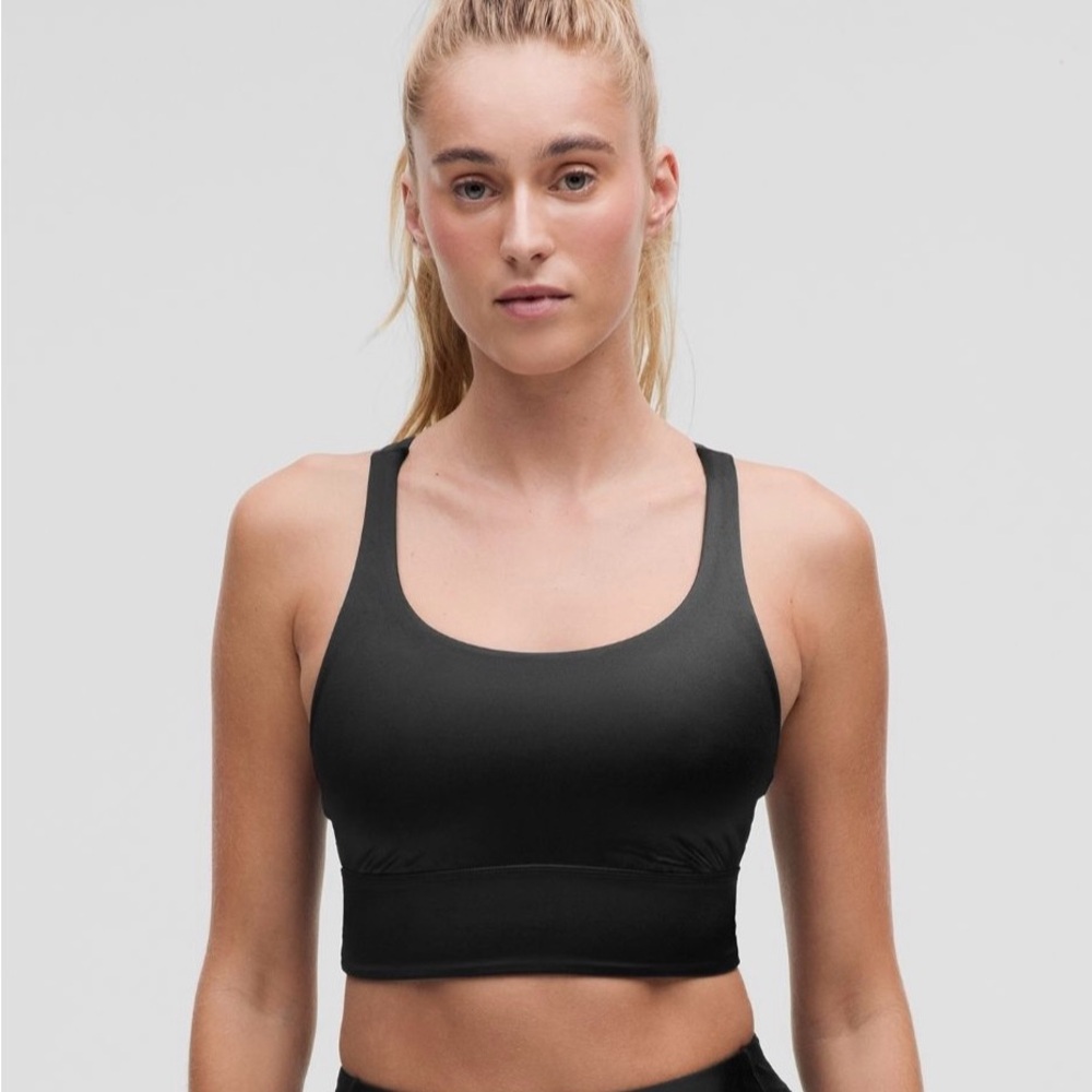 Lululemon Athletica Black energy Longline Sports Bra